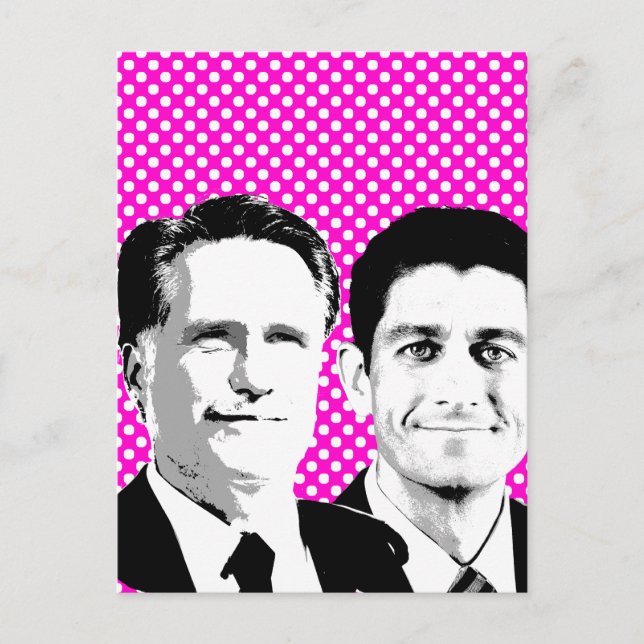 ROMNEY RYAN BUST.png Vykort (Framsida)