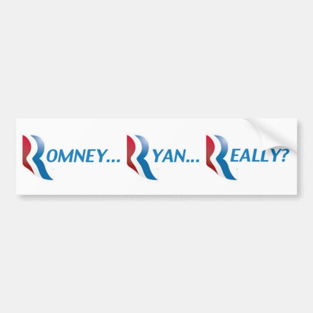 Romney Ryan egentligen bildekal (Framsidan)