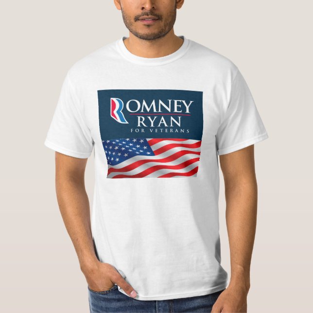 Romney Ryan för veteranT-tröja T-shirt (Framsida)