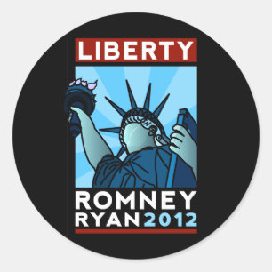 Romney Ryan frihet Runt Klistermärke