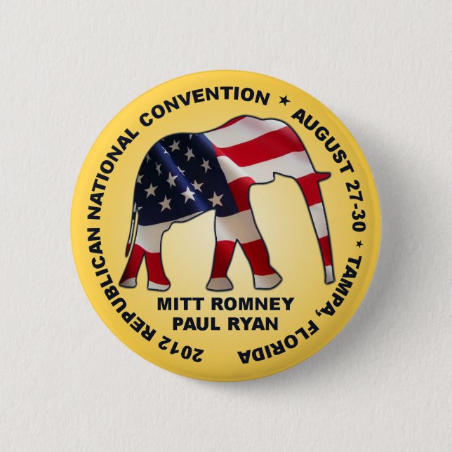 Romney Ryan GOP-regel 2012 Knapp (Framsida)