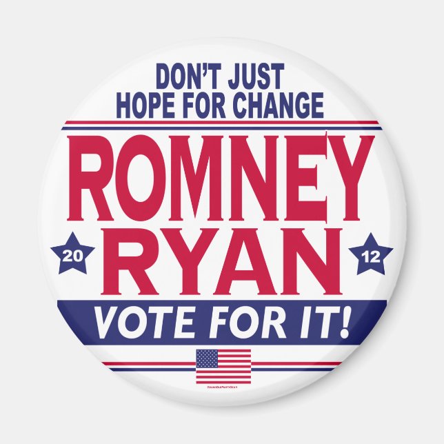 Romney Ryan Hope Change Magnet (Framsidan)