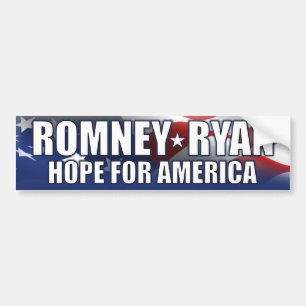 Romney - Ryan - hopp för Amerika Bildekal