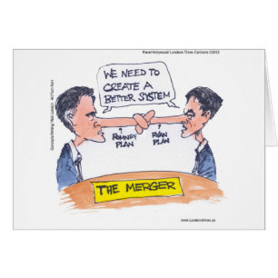 Romney Ryan Pinocchio Merger Funny Gifts & Tees Hälsningskort