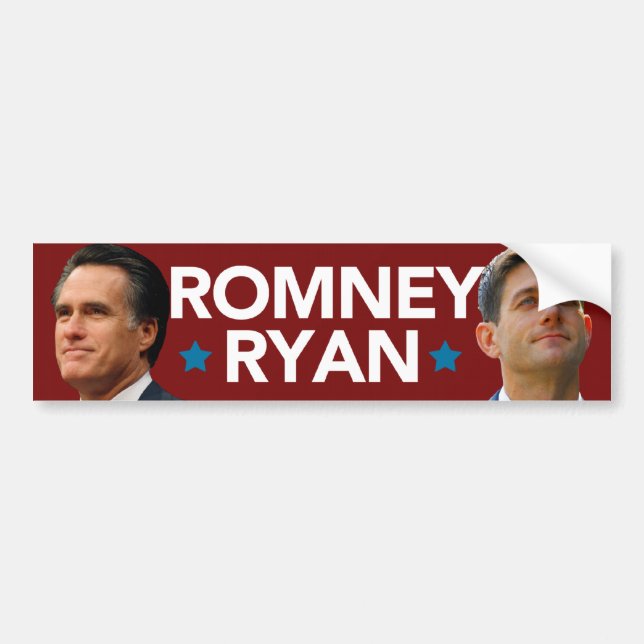 Romney Ryan porträttbildekal Bildekal (Framsidan)