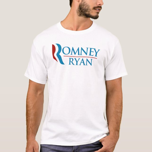 Romney Ryan "R" logotypT-tröja T-shirt (Framsida)