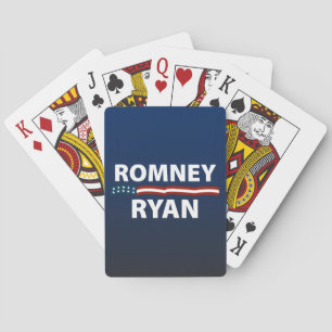 Romney Ryan Stars och stripes Spel Kort