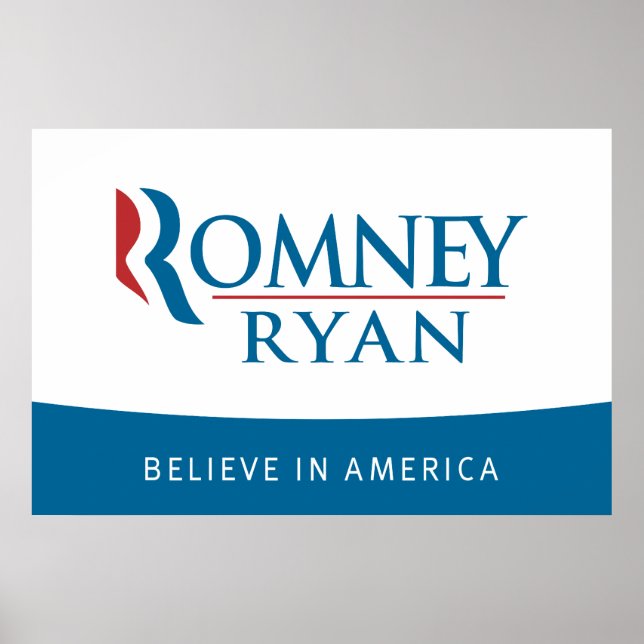 Romney Ryan Tro på Amerika Poster (Framsidan)