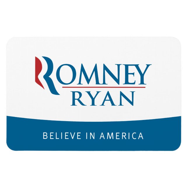 Romney Ryan tror på Amerika Flexi Magnet (Horisontell)