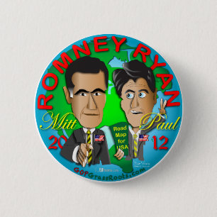 Romney Ryan USA Knapp