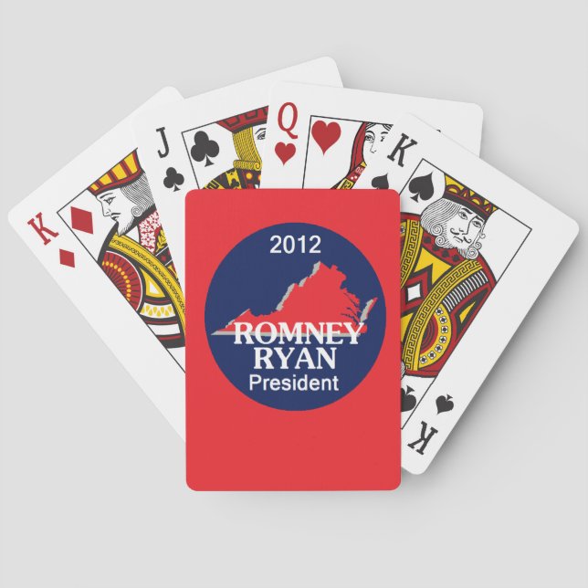 Romney Ryan VIRGINIA Casinokort (Baksidan)