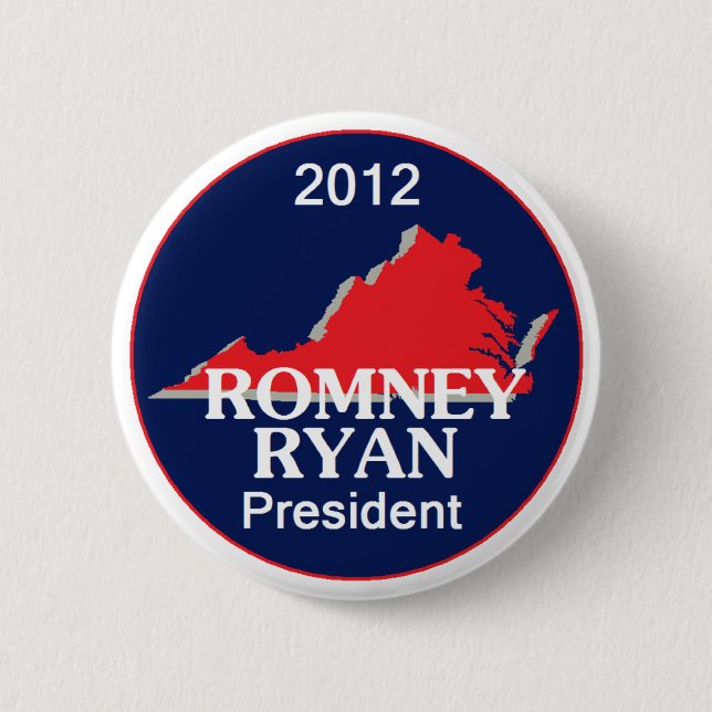 Romney Ryan VIRGINIA Knapp (Framsida)
