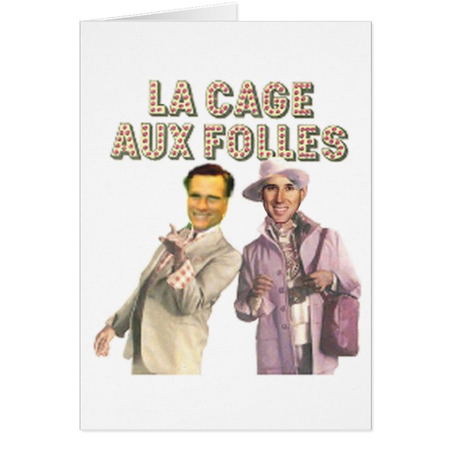 Romney Santorum Hälsningskort (Framsidan)