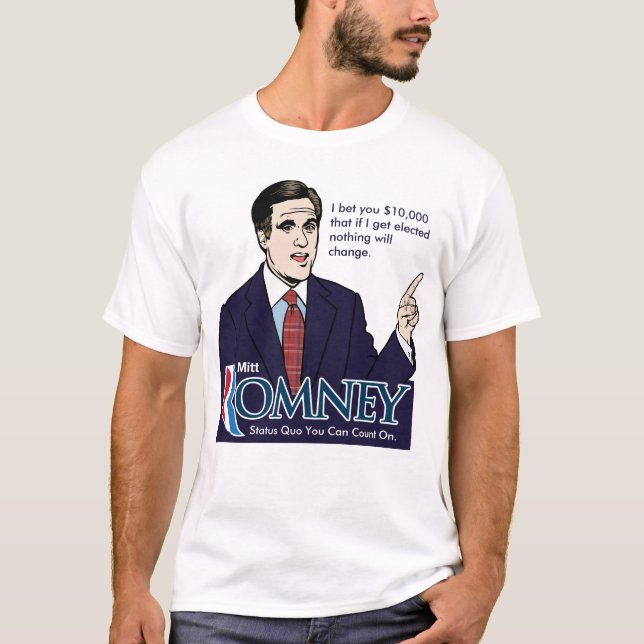 Romney satirskjortor tee shirt (Framsida)