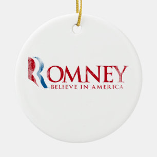 Romney - tro i (röda) Amerika, Julgransprydnad Keramik