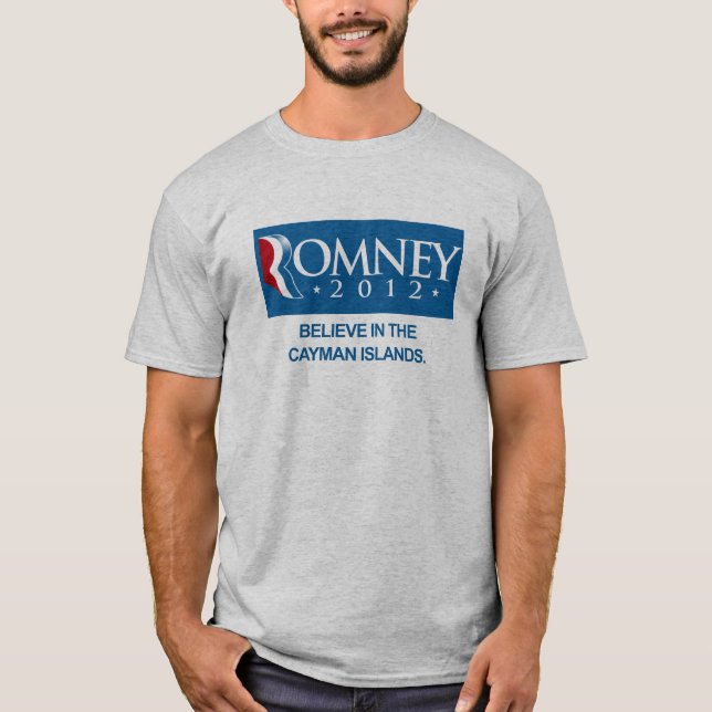 ROMNEY TRODDE PÅ CAYMANÖARNA TEE (Framsida)