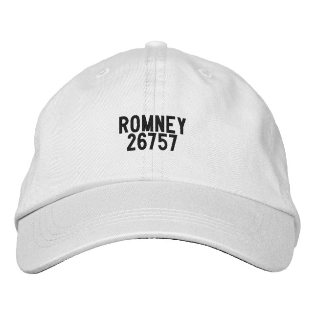 Romney Väster Virginia Hat Broderad Keps (Framsida)
