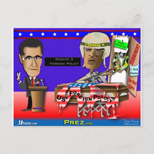 Romney vs Command O Vykort (Framsida)