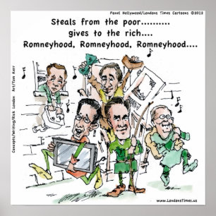 RomneyHood Funny Poster av Rick London