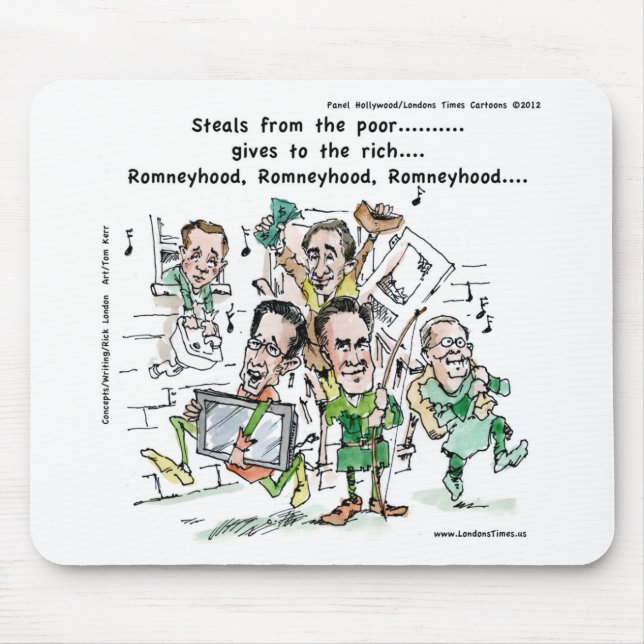 RomneyHood Funny presenterar Mugg Tees Cards etc. Musmatta (Framsidan)