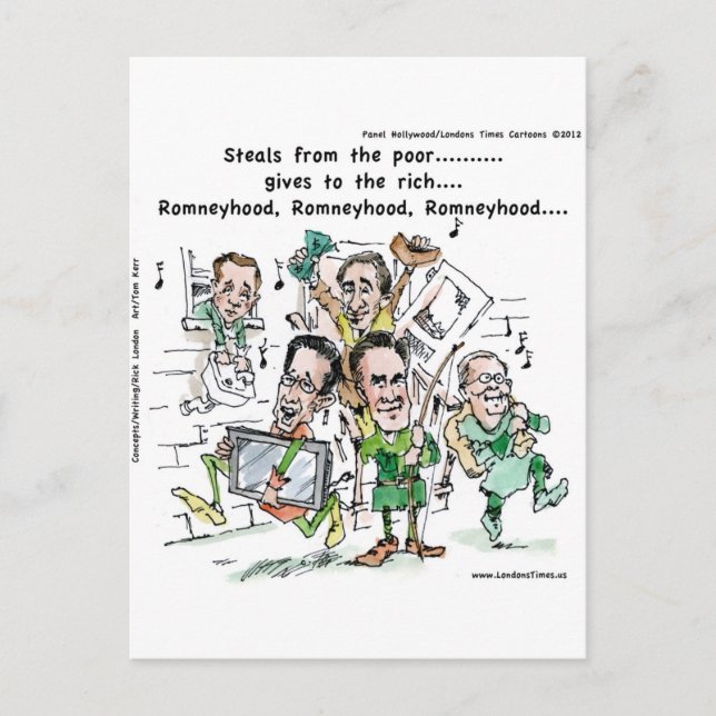 RomneyHood Roliga presenter Muggar T-shirts Kort E (Framsida)