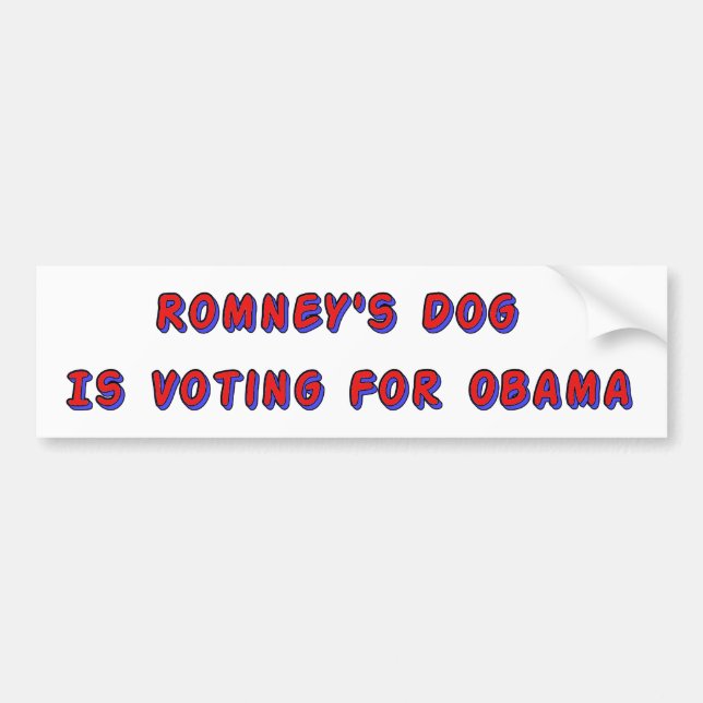 Romneys hund bildekal (Framsidan)