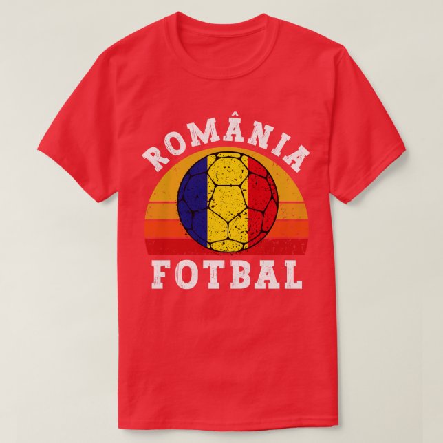 Romnia Fotbal T Shirt (Design framsida)