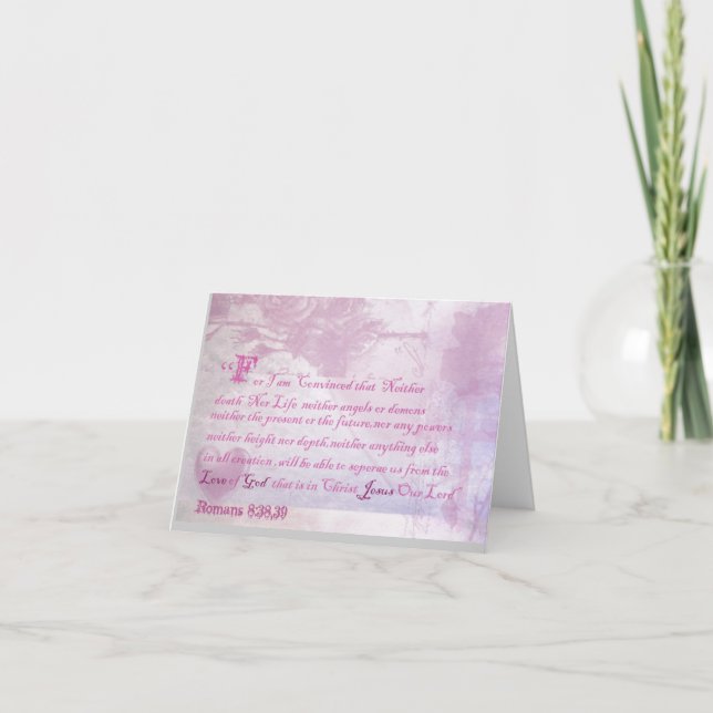 Romns 8:28 inspirationskort kort (Framsida)