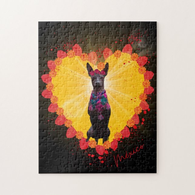 Rompecabezas Xoloitzcuintle México Pussel (Vertikal)