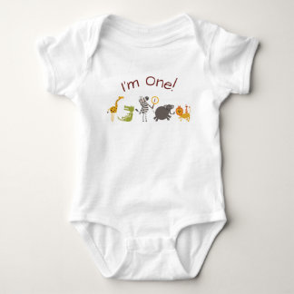 Romper för dräkt för födelsedag för Safaridjungel T-shirt