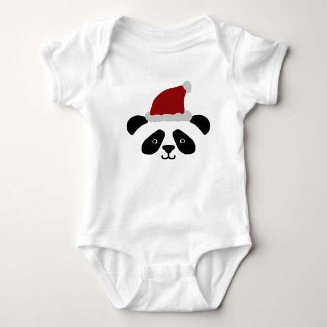 Romper för Santa Pandababy Tee Shirt (Framsida)