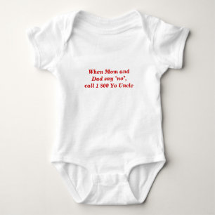 Romper "för Yo Uncle" bebis Tee Shirt