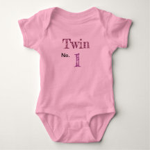 Romper "Twin no.1" roze.