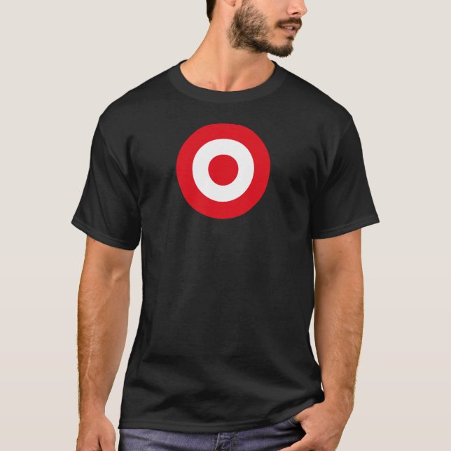 Romrundosymbol för Turkiets land-flagga-armé T Shirt (Framsida)