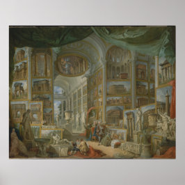 Roms antika by Giovanni Paolo Panini Print Poster
