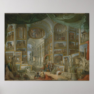 Roms antika by Giovanni Paolo Panini Print Poster