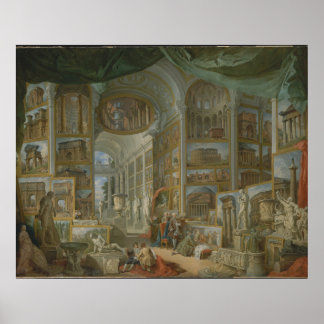 Roms antika by Giovanni Paolo Panini Print Poster