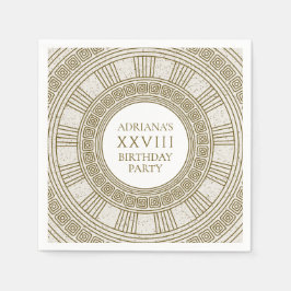 Roms antika Födelsedagsfest med sten inslag Pappersservett