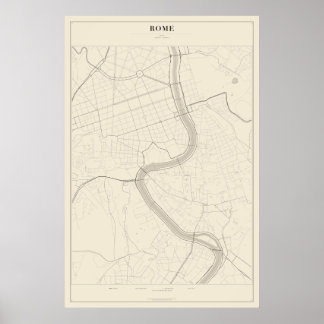 Roms gatukartaposter poster
