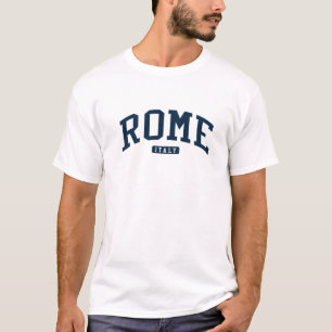 Roms Italien College Universiteten Stil T Shirt