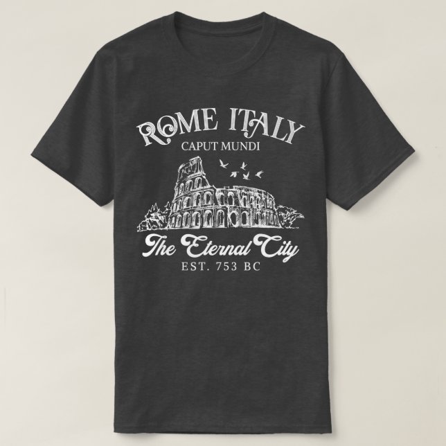 Roms Italien Eternstaden Traveling Girls Resa I T Shirt (Design framsida)