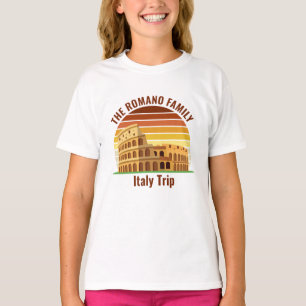 Roms Italien Family Resa Colosseum Sunset Kids T Shirt