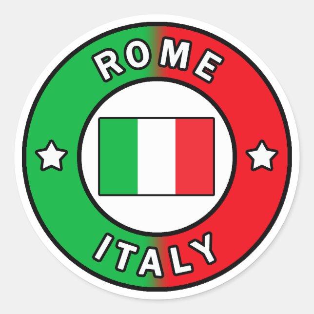 Roms Italien Runt Klistermärke (Framsida)