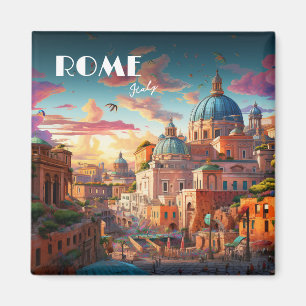 Roms Italien Travel Art Magnet