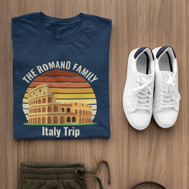 Roms kolosseum Anpassningsbar Family Italien Resa  T Shirt (Skapare uppladdad)