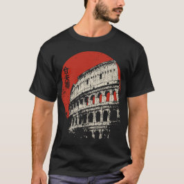 Roms kolosseum Distress Ancient Monument Art T Shirt
