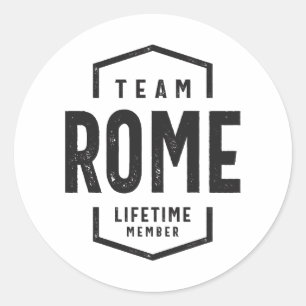 Roms livstidsmedlem Personlig Namn Rom Runt Klistermärke