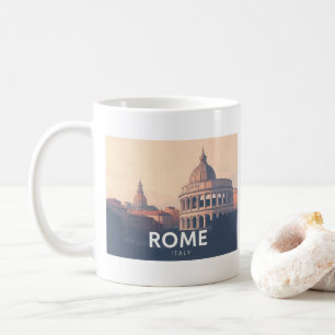 Roms pastellresedesign för pastellresor kaffemugg