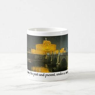 Roms resa Ponte Sant'Angelo nattetid Kaffemugg
