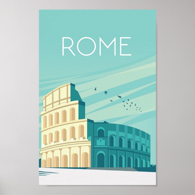 Roms reseaffisch, Roms utskrift, Roms reseutskrift Poster (Framsidan)